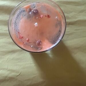 Orange Floral Decorative Bowl